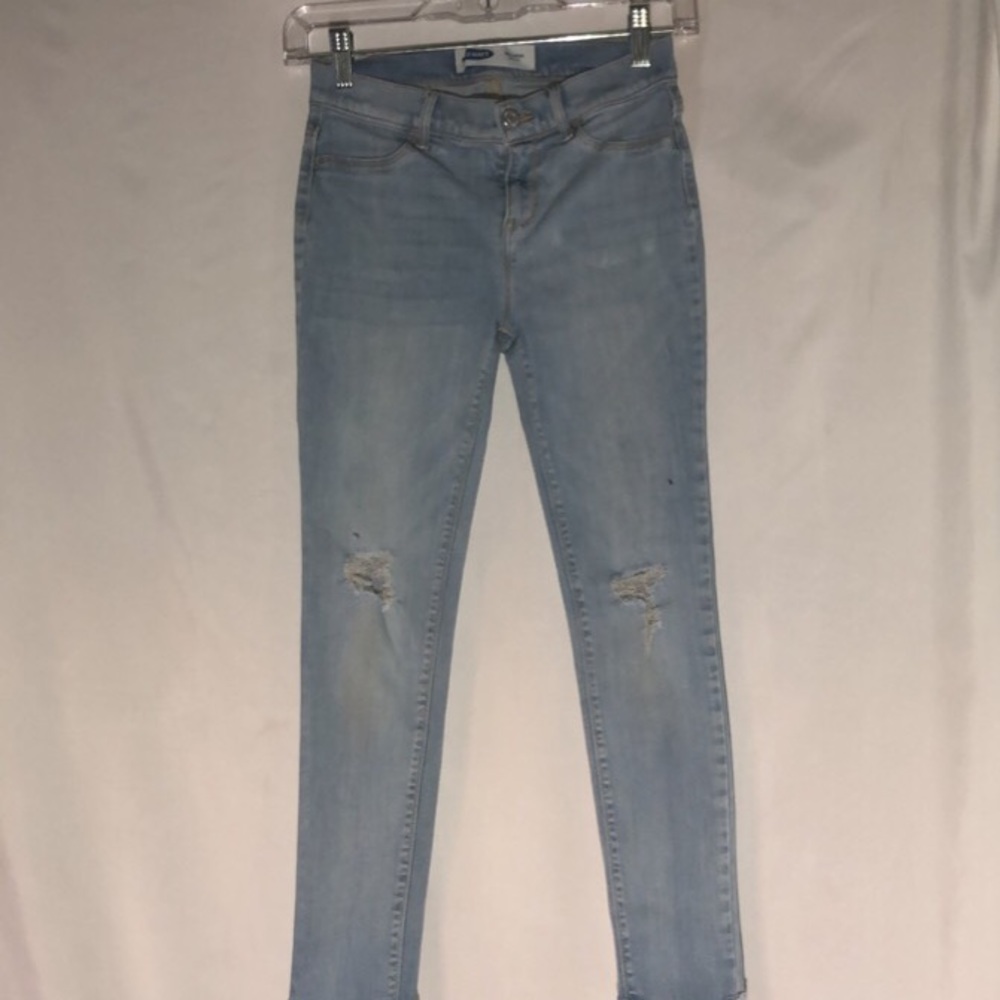 Light blue denim jeans